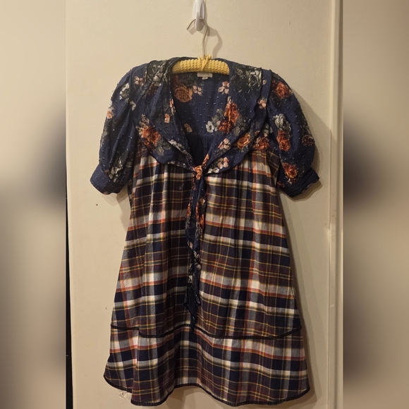 Pilcro Short-Sleeve Bow-Front Tunic Mini Dress - Picture 5 of 7